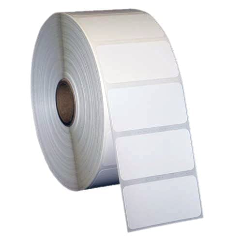 50mm x 25mm (2” x 1”) Direct Thermal Barcode Label Stickers – White | Strong Self-Adhesive | No Ribbon Required | 1 Roll of 1000 Labels