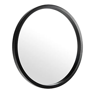JIYUERLTD Ronde Spiegels 24 inch Wandspiegels Decoratieve Houten Frame Morden Spiegels voor Badkamer Entryways…