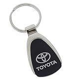 Au-tomotive Gold Toyota Logo Black Tear Drop Key Chain