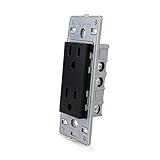 LIVOLO Black US Standard DIY Parts Plastic Materials US Socket Function Key,46mmx119mm, C5-C2US-12