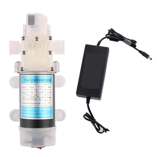 Bomba de microdiafragma 12V 80W autocebante con interruptor de presión 2