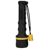 Vellcom™ 7 LED HiBright Large Heavy Duty LED Torch Flashlight – Batteries Included - Super Bright Tough Rubber Torch, Battery Powered Weatherproof Rubber with Wrist Strap - RT5150-7