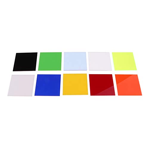 misppro Pack of 10 Sky Colorful Acrylic Sheet Plastic Board Consumables Model Building - Thumbnail 4
