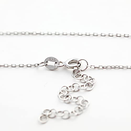 Moboduc Thin Silver Chain Necklace For Women - 1.0 Mm Thickness, Spring-Ring Clasp - Durable And Elegant - Italian Quality Sterling Silver Necklace Chain - 16/18/20 Inch (Size 20 Inch) #TOP4