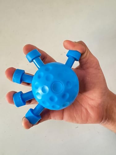 Image of Finger Exerciser & Hand Strengthener - Heavy Resistance Grip Ball for Men & Women, Finger & Forearm Strength Trainer for Workout, Rehab & Stress Relief, Durable ABS & Silicone Material - Multicolor