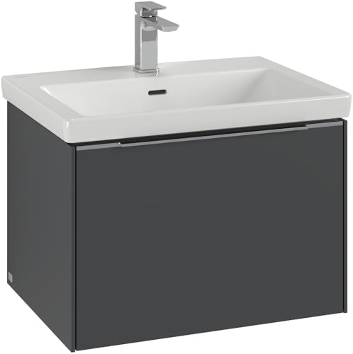 Villeroy & Boch Subway 3.0, 622x429x478 mm, Waschbeckenunterschrank, 1 Auszug, 2, C57502VR, Farbe: Front/Korpus: Graphite, Griff: Graphite