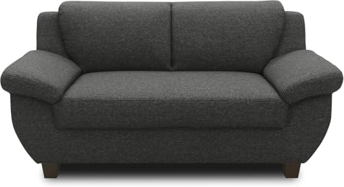 DOMO. collection Panama 2 Sitzer, Sofa, 2er Couch, Garnitur, 3-2-1, anthrazit, 159 cm