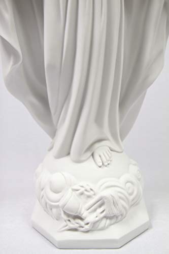 Estatua Blanca de Corazón Sagrado de Jesús de 24 pulgadas miniatura 6
