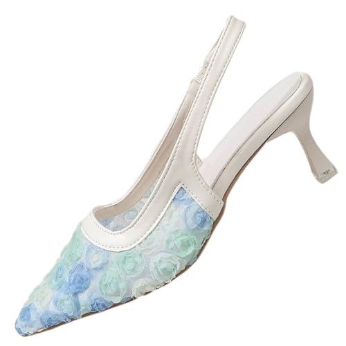 Sandales à talon pointu et sangle arrière pour femme