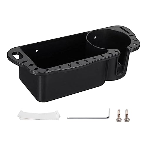 rockible Universal Boat Storage Caddy with Deep Compartments, Ideal for Fly Fishing Accessories, Black