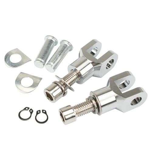 Chapes repose-pieds Suzuki 39 mm adaptateur support repose pied moto noir chromé