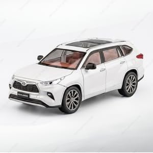 Image of 1:24 Scale Highlnder Hybrid Diecast Car Model - Metal Pull-Back Car with Sound, Lights, Super Openable Doors, Toy for Boys & Kids (Multicolor) (Pack of 1)