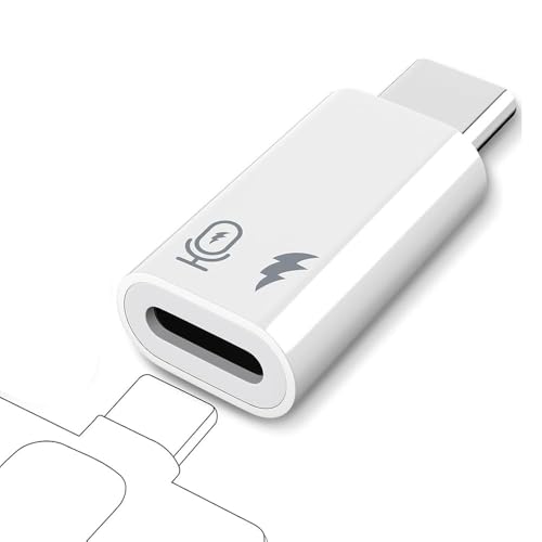 Image of OJOS Lightning to USB C Microphone Adapter (Not for Headphone /Data), USB C Male to Lightning Female Adapter Compatible with Wireless Lavalier Microphone for iPhone 16 /15 Plus Pro Max, iPad Pro /Air