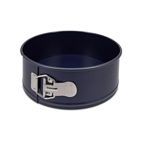 Zyliss E980194 Non-Stick Springform Cake Tin | 23cm/9in | Carbon Steel | Dark Blue | Baking Tin/Bakeware/Cake Mould | Dishwasher Safe | 5 Year Guarantee  