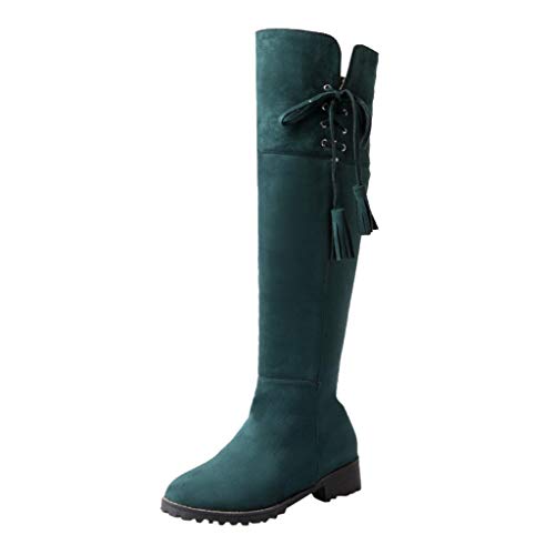AIni Botas De Nieve Vintage,Botas con Flecos Botas De Invierno MáS Terciopelo...