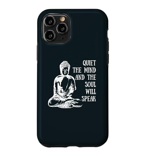 Quiet The Mind And The Soul Will Speak ���ɂ̌��t �X�}�z�P�[�X iPhone 11 Pro �p