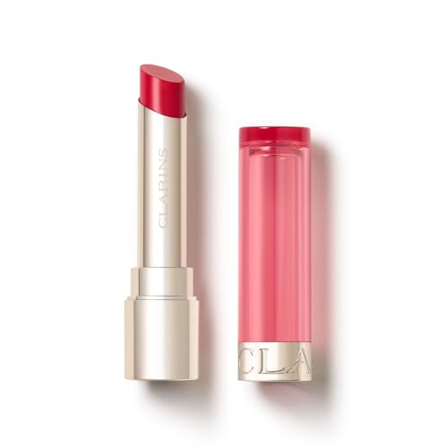Clarins Lip Oil Balm | Nourishes, Hydrates, and Visibly Plumps | Natural, Sheer Finish and Shine | 99% Skincare Formula and 96% Natural Ingredients | Contains Hydrating Peptide | 0.1 Ounce, 02 Pitaya