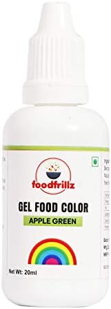 foodfrillz Apple Green Food Gel Color, 20 ml Finest colour for Cake,Cookies,Ice Creams,Sweets