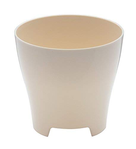 Haco Luna Plantenpot, de slimme pot voor binnen Ø30cm, kleur: ivoorlicht