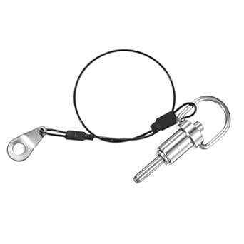 M METERXITY Kugelraststift 8mm - Druckknopf Schnellspannstift 304 Edelstahl Mit Lanyard