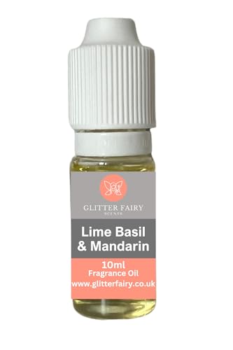 Lime Basil & Mandarin Fragrance Oil - 10ml Dropper Bottle - Perfect for Wax Melts, Home Diffuser, Oil Burner, Soap Making, Candles, Bath Bombs, Perfume Scents, UK Manufactured