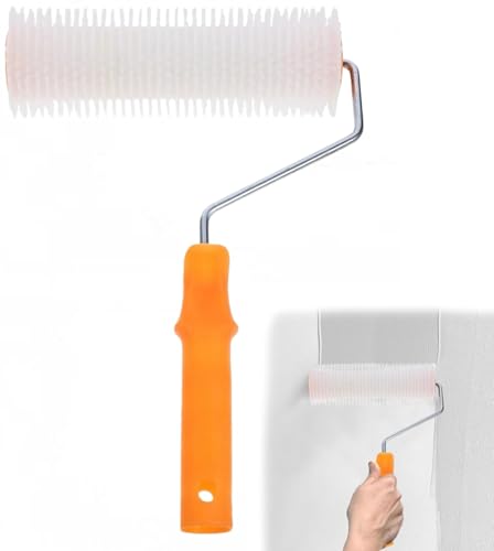 SHSHbuy 23cm Rodillo de Purga,Rodillo de Ventilación,Rodillo Rodillo de Puas,Rodillo de Aireacón,Herramientas Cemento Autonivelación para Revestimientos Suelos,Burbujas Eliminar