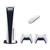 PS5 Disc Edition Gaming Console System Bundle – Includes: Extra PS5 Dualsense Controller and PS5 Media Remote – System Bundle, PS5 Controller, Accessories (Renewed)