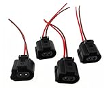 Altura del artículo: 2cm Jingshi SYUCHENG 4pcs Coche servo Motor arnés Enchufe cableterear Mano Freno Pinza Ajuste for Passat B6 B7 CC Sharan tiguan A4 A5 A6 Q5 Q3 1J0 973 722 A