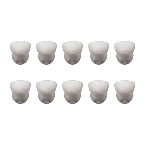 Hearing Aid Silicone Domes Medium 10mm Double Power Domes Replacement Resound Accessories for Seniors 10pcs (Black) Cover