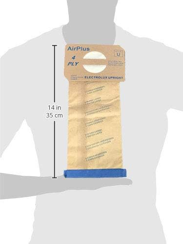 EnviroCare Replacement 4 Layer Filtration Vacuum Cleaner Dust bags made to fit Electrolux Style U Discovery Uprights 12 pack