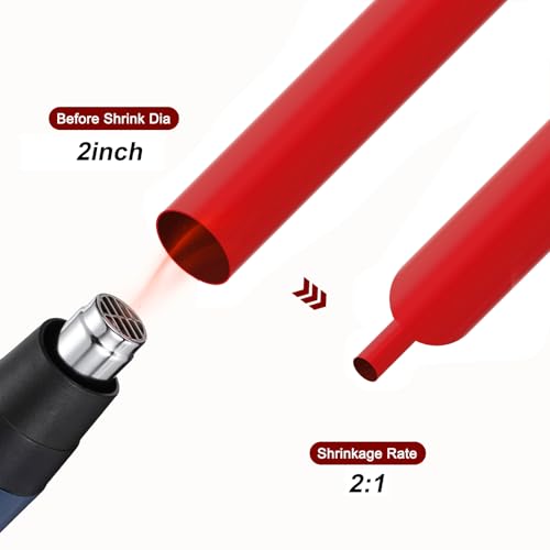 Tube thermorétractable DMiotech rouge pour réparer les câbles sectionnés - 3