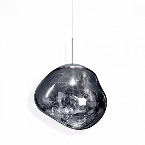Lustre en verre chrome E27 pour en finir avec l'éclairage blafard de votre salle à manger