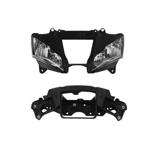 Green-L Front Headlight Headlamp Assembly and Upper Stay Fairing Bracket Fit for Kawasaki ZX10R 2011-2015