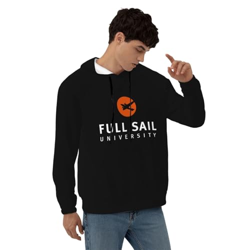 Full Sail University Logo Men'S Hoodie,Fleece Comfortable Hoodie, Sweatshirt For Men4