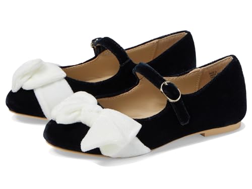 Janie and Jack Girl's Velvet Bow Flats (Toddler/Little Big Kid) Ballet