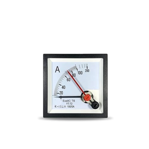 Ampèremètre 2 fois surcharge double pointeur YT72 aiguille rouge 150A