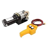 1360 kg 12 V 24 V Fahrzeug Geländewinde Geländewagen Seilwinde Bordkran elektrische Seilwinde (Farbe: 12 V 1,360 kg) (24 V 1360 kg)