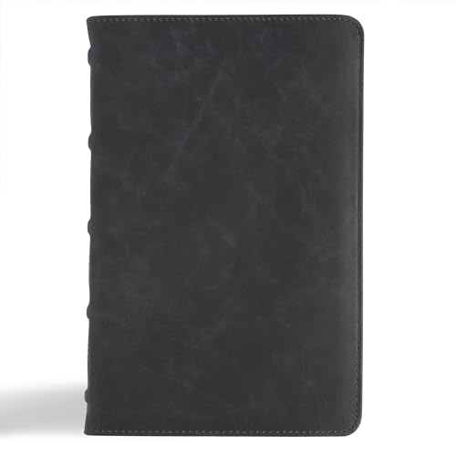Csb Personal Size Bible, Holman Handcrafted Collection, Premium Marbled Slate Calfskin