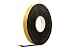 Neoprene Rubber Black Self-Adhesive Sponge Strip 1" Wide x 1/8" Thick x 33 feet Long