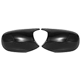 X AUTOHAUX Pair Exterior Rear View Mirror Housing Door Wing Mirror Cover Cap Glossy Black M3 Style for BMW 3 Series E90 E91 E92 E93 Facelifted 08-11