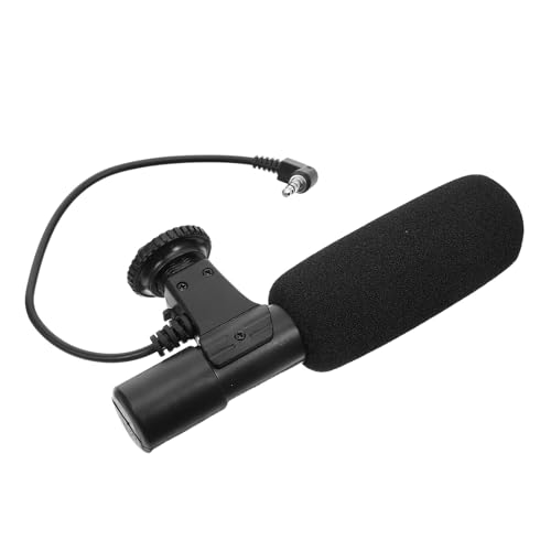LOORGVEL Microphone Externe pour Caméra et Smartphone Micro Stéréo Cardioïde Haute Sensibilité Compatible DSLR Caméscope Tablette pour Enregistrement Audio Interview Live