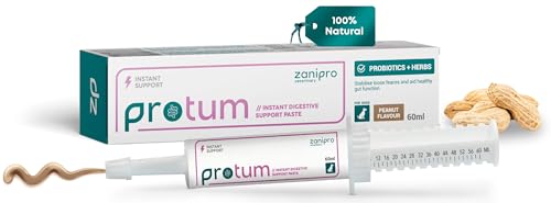 Pasta Probiotica e Prebiotica per Cani contro la Diarrea e dopo il Vermifugo, 3 Miliardi di Fermenti Vivi, Cura Intestinale – Rassodamento delle Feci (60ml) Arachide