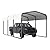 MUPATER 10x15 FT Heavy Duty Metal Carport Tent, Outdoor Carport Canopy, Garage Car Shelter Shade with Metal Roof, Frame and Bolts for Car, Truck and Boat, Cream White