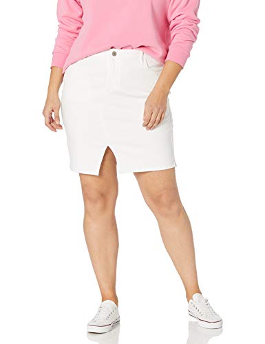 Skinnygirl Women s Plus Size Pencil Skirt with injeanious Stretch Denim, Groveland-Front Split, 16W