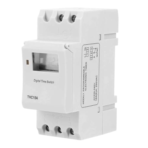 Interrupteur de contrôle de temps programmable THC15A avec écran digital LCD