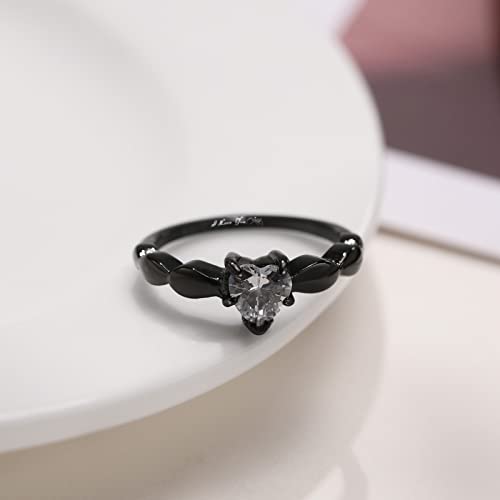 Mprainbow Couples Wedding Engagement Promise Rings - Matching Cubic Zirconia Cz Rings Heart Promise Ring, Couples Rings Custom Rings His & Hers Couple Wedding Engagement Bands Rings #TOP5