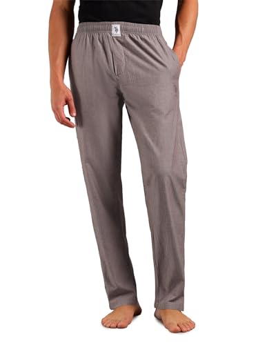 Image of U.S. POLO ASSN. Men Comfort Fit Solid Cotton I658 Lounge Pants - Pack of 1