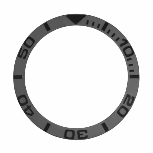 Image of Ewatchparts Black Ceramic Bezel Insert Compatible With Rolex Yachtmaster 16622, 16623, 116622, 116623