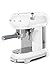 Produktbild Smeg, ECF01WHEU Manual Espresso -Maschine, Cappuccino -System, Thermoblock, große Tassengehäuse und Doppelkaffeefunktion, 1 l Wassertank, kompakte Abmessungen, 1350W, Weiß