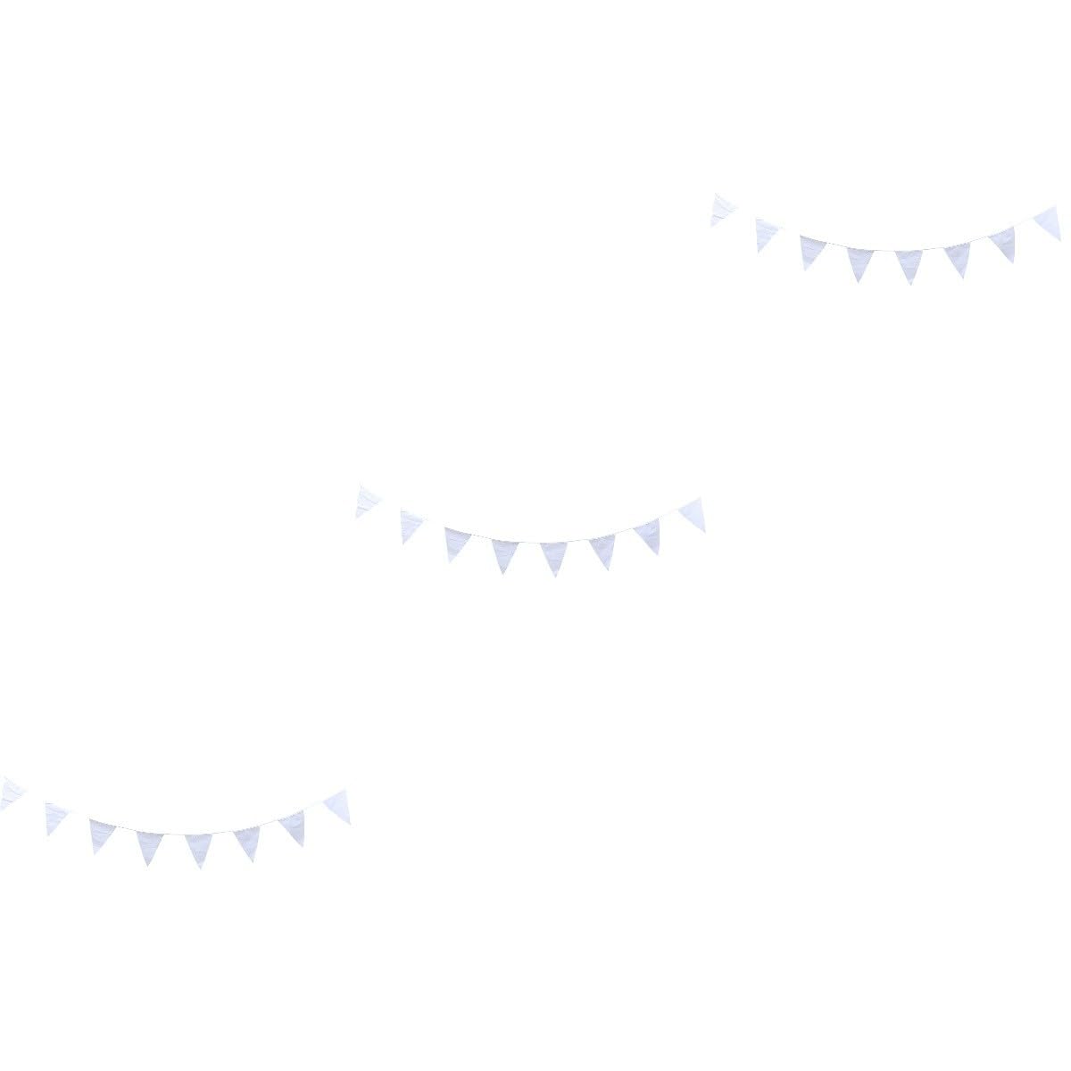 Abaodam 3pezzi Bandiere Triangolari Decorative Metri Per Feste Di Compleanno Matrimoni e Natale Bunting Festivo Per Interni Ed Esterni